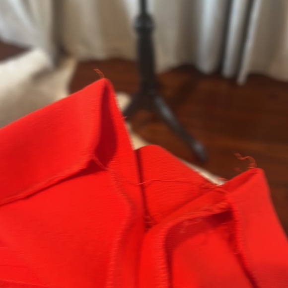 Charles Nolan red wool dress size 8 - Picture 7 of 9